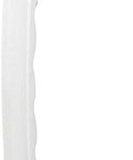 White Painted Diecast Aluminum Sliding Patio Door Pull Handle, Six And Five Eighth Inch Center To Center Spacing, Low Profile, Side View