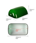 Green Glass Bankers Lamp Shade Replacement Cover For Desk Banker Lamps Measures About 8.85 In Long By 5.11 In Wide