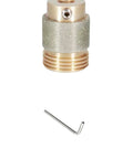 Diamond Grinding Bit 1 Inch Brass Core Abrasive Wheel for Stained Glass Grinder with hex wrench