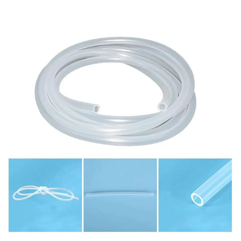 100 Cm Replacement Hose for Machines, Easy Install Fluid Transfer Tube for Equipment, Durable Connector Hose for Coffee Makers and Gear, Fits Standard Connectors, No Tools Required, Keeps Your System Flowing, transparent 100 cm hose coiled