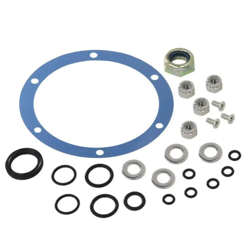 Hydraulic Seal Rebuild Kit For SeaStar BayStar Helm Systems Compatible With HH4513 to HH5745 showing gaskets and O-rings