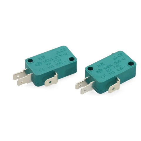Two Pack Push Button Actuator Limit Switch KW3-0Z, 16A 125V/250V AC, Heavy Duty Industrial Switches For Machinery, Durable Momentary On Off