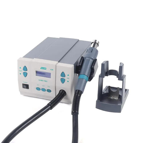 Dope Pro Grade Hot Air Rework Station Handheld 1000W Digital Heat Gun with stand and control unit, ideal for SMD soldering