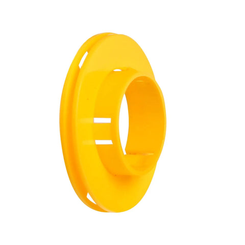 100-Pack Plastic Snap-In Cable Bushings For Wire Insulation And Protection From Abrasion On Metal Studs, Easy Clip-In Fit, Heat And Corrosion Resistant, Smooth Wire Pull-Through, No Tools Needed, yellow plastic snap-in stud bushing
