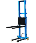 Heavy Duty Electric Pallet Jack Stacker And Forklift Lift Truck For Warehouse Operations Compact Portable design with 51 inch height.