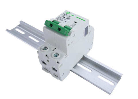 AC Miniature Circuit Breaker 1 Pole 16 Amp 120/240VAC DIN Rail Mount With Thermal Magnetic Trip C Curve DZ47-63 installation