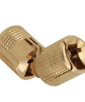 Copper Hidden Barrel Hinges 14mm Set, Concealed 4 Pack for Wooden Doors and Cabinet Doors, detailed view of hinge mechanism.
