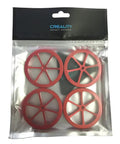 Metal Hand Twist Bed Leveling Nuts Set With Heatbed Silicone Leveling Columns Mount Buffers for 3D Printer in package