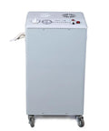 Precision cooling chiller for laboratory use, part of No Fuss Twenty Liter Rotary Evaporator Rig Paired With A Heavy Duty Vacuum Pump.