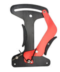 Road And MTB Spoke Tension Gauge Pro Grade Aluminum Alloy Bike Wheel Truing Tool with red and black design for uneven spokes.