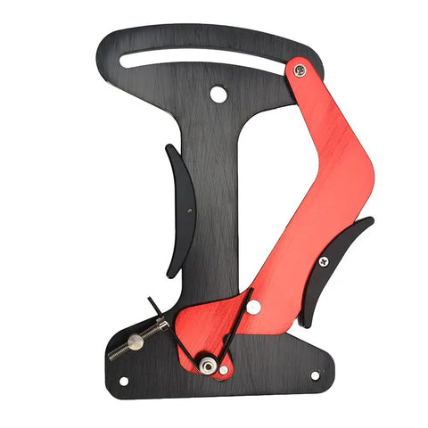 Road And MTB Spoke Tension Gauge Pro Grade Aluminum Alloy Bike Wheel Truing Tool with red and black design for uneven spokes.