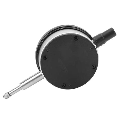 Rugged Pro Grade Dial Indicator Gauge With 0.01mm Accuracy, Range From 0 To 10mm, showing aluminum alloy construction and spindle