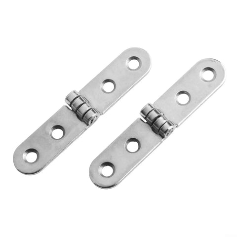 Foldable Cabinet Hinge 180 Degree Flap Screw On Iron Silent Hinge For Doors Drawers Desks And Sewing Tables Heavy Duty 76x15x2mm Silver 2 Pack