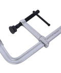 Heavy Duty F Clamp With Drop Forged Arm And Black Oxide Spindle, Quick Twist Pads for woodworking metalworking, silver steel tool.