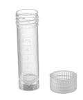 Crystal Clear 5 Milliliter Plastic Sample Bottles Vials With Screw Cap And Sealing Gasket 50 Pack Lab Storage Containers For Easy Sampling On The Fly And Precise Lab Work. 5 mL clear plastic vial with screw cap