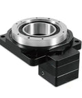 Premium Hollow Rotary Actuator Table Running Smooth 360 Degree Continuous Rotation With Rock Solid Stability And High Performance For Tough Industrial Automation Setup, heavy duty design with cast iron base and motor.