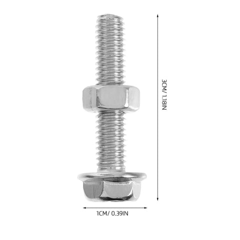 Stainless Steel Hex Socket Screw And Nut Set M6x30 With Flat Washer Included For Outdoor Use Multipurpose Fastener Kit Two Pack