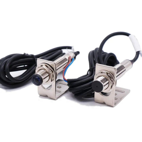 Weatherproof Photoelectric Switch 0-20m Through-Beam and Reflection Optical Sensor NPN Normally Open 3-Wire 6-36V DC Proximity Infrared Beam