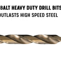 Size 21 Cobalt Drill Bit Set Pack Of 12 From DWDCO Series Gold Oxide Coated For Stainless Steel And Nickel Alloys