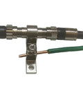 Antenna Grounding Kit With 10 AWG Solid Copper Wire 5ft And PPC Coax Ground Block for Indoor Outdoor Use