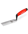 Margin Trowel 5 Inch By 2 Inch Ground Blade One Piece Forged Heavy Duty High Carbon Steel With Soft Grip Handle Pro Grade Tool