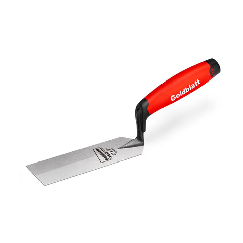 Margin Trowel 5 Inch By 2 Inch Ground Blade One Piece Forged Heavy Duty High Carbon Steel With Soft Grip Handle Pro Grade Tool