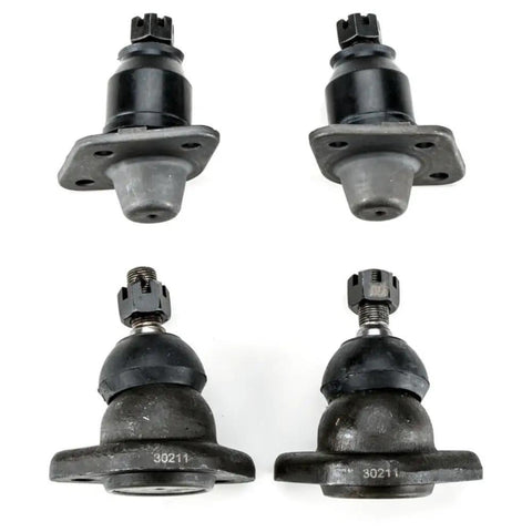 Bulletproof Suspension Kit With Premium Steering Tie Rod Ends For Front Left Right Upper Lower Positions Includes Cotter Pins Grease Boots And Zerk Fittings For A Smooth Roll On Your Favorite Rig showing upper and lower ball joints.