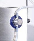 Pro Liquid Filling Machine With Magnetic Pump And Digital Speed Control smooth operator showcasing a stainless steel pump connection.