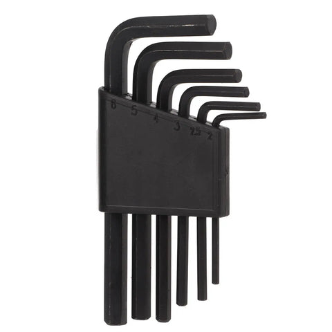Solid Xixian 6 Pack L Shape Hex Key Wrench Set Made From Tough Carbon Steel For Ycle Fix Ups, Heavy Duty Allen Tool Kit Ideal For Maintenance Jobs And Hand Screwdriver Grabs That Hold Up Great No Bending. 2mm to 6mm hex keys in holder