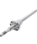 Beefy Rolled Ball Screw With Single Nut For CNC Parts, SFU1204 300-550mm Linear Motion, Machined Nut And BK BF10 Support, C7 Precision Guide, 260mm With Nut, Low Backlash, Durable Heat Treated Steel Build