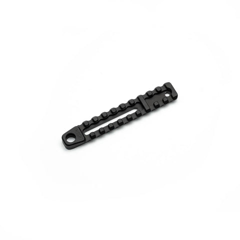 Improved Bipod Rail Four Point Eight Inch Long With Ten Slots Lightweight 1.09 Oz Built For Real Shooters Black Aluminum