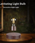Levitating Light Bulb With Magnetic Levitation And Touch Control Floating Rotating LED Desk Lamp for home office decor