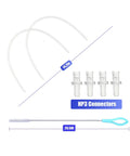 Straight Swap Top Shelf Milk Tube Hose Set For Jura Hp3 Coffee Machine Frothing Nozzle Replacement Kit, includes 14.2in tubes and connectors.