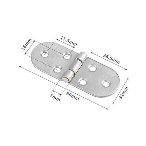 Stainless Steel Folding Table Hinges Flap Hinge Flush Mounted Self Supporting For Cabinet Furniture Durable And Easy To Install
