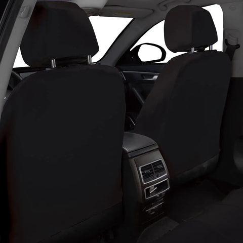 Easy Install Car Seat Covers For Front Seats And Rear Bench, Universal Fit, Airbag Compatible, Polyester Protector in black