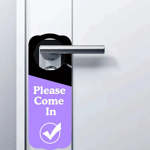 Office Door Hanger Sign Do Not Disturb Double Sided 3.5 x 9.5 Inches Ideal For Do Not Disturb In A Meeting Working From Home Out Of Office BRB Back Soon 8 Pack