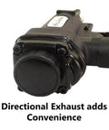 Heavy Duty Professional Air Punch Nailer With Piston Driver showing directional exhaust feature for convenient operation.