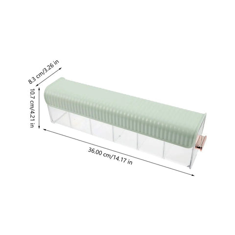 Slick Hanging Underwear Organizer Drawer Box For Socks Storage With Durable Wall Mount Hooks And Heavy Duty Plastic, shown in light green.