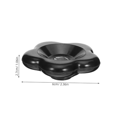 2 Pack Outdoor Faucet Spigot Handle Replacement 60mm Bakelite Butterfly Valve Handwheel With 7x7mm Square Hole viewed from side