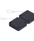Automatic Door Closer Set With Sensor And Punch Free Install, 2 Pack Built Tough Stainless Steel Construction, black units with cable