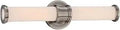 Ashton 22-Inch LED Bath And Wall Light Fixture in Opal Glass with Antique Nickel Finish, horizontal mount view