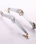 Two Piece Adjustable Cabinet Hinge Set For Heavy Duty Doors Lift Support With Quiet Smooth Operation Zinc Alloy Construction