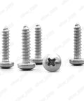Rock Solid Titanium Gr2 Phillips Pan Head Self Tapping Screws M3 M4 M5 M6 displayed on white background.