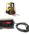 Rugged Front End Loader Scale For Buckets, Built Tough And Weatherproof, Water Resistant Enclosure, Easy Install Forklift Scale shown