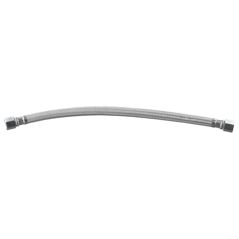 Heavy Duty Stainless Steel Air Compressor Intake Pipe With Check Valve For Oil Free Rigs Slick M14 M19 Thread, 400mm length.