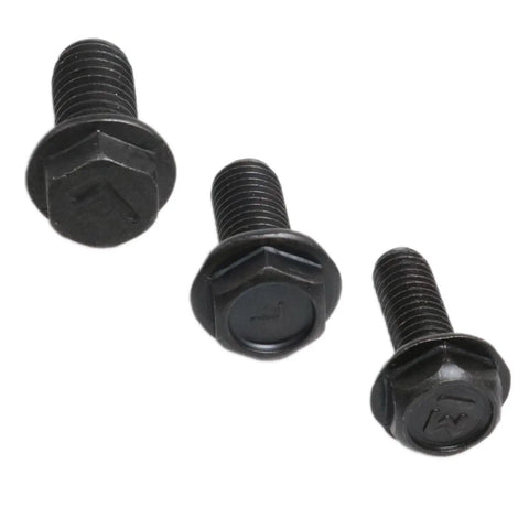Rock Solid Reverse Thread Bolt Set Featuring M6 M7 M8 Hex Flange Screws Forged From 8.8 Grade Carbon Steel. Close-up of black oxide finish bolts.