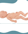 Legit Carefully Sculpted Full Silicone Reborn Boy Doll, Super Soft Sleepy Infant Figure With Flexible Joints, 16.5 inch size.