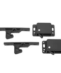 Universal RV Push To Close Cabinet Latches With 5 Lb Pull Force for motorhome, boat, trailer, and home use, four black pieces