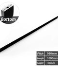 Long Cabinet Door Handle 1000mm Brushed Gold Or Silver Aluminum Cupboard Pulls For Kitchen Cabinets Wardrobes And Dressers