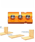 3 In 1 Aluminum Dowel Jig For Woodworking Features Built In Midpoint Alignment For Dead Center Hits perfect for T and L shape assembly